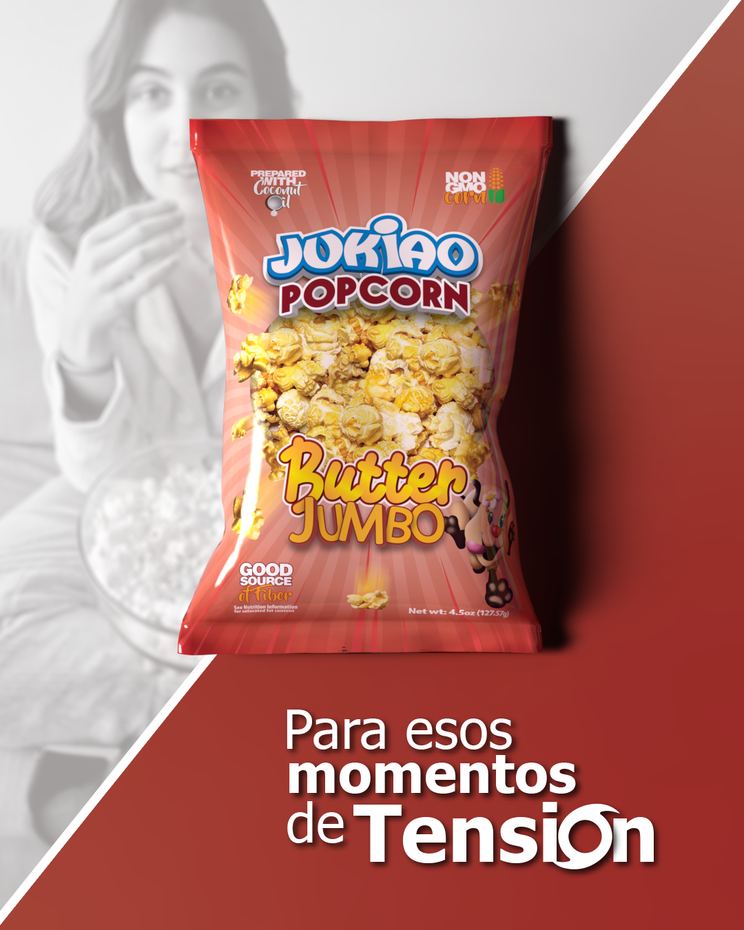 Jukiao PopCorn Mantequilla Jumbo